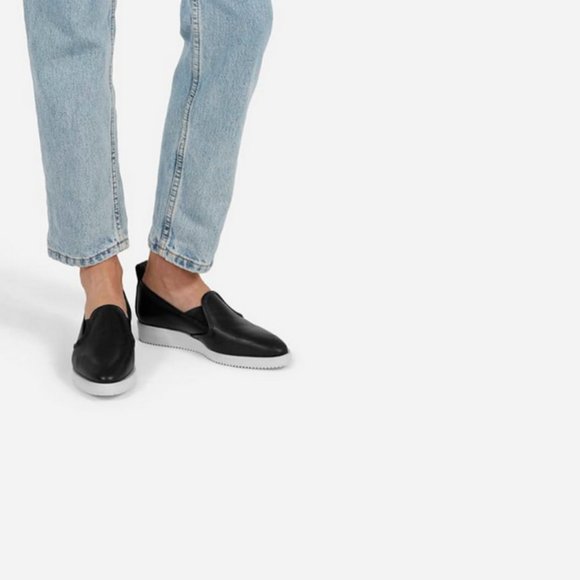 Everlane Leather Street Shoe in Black - Picture 2 of 5